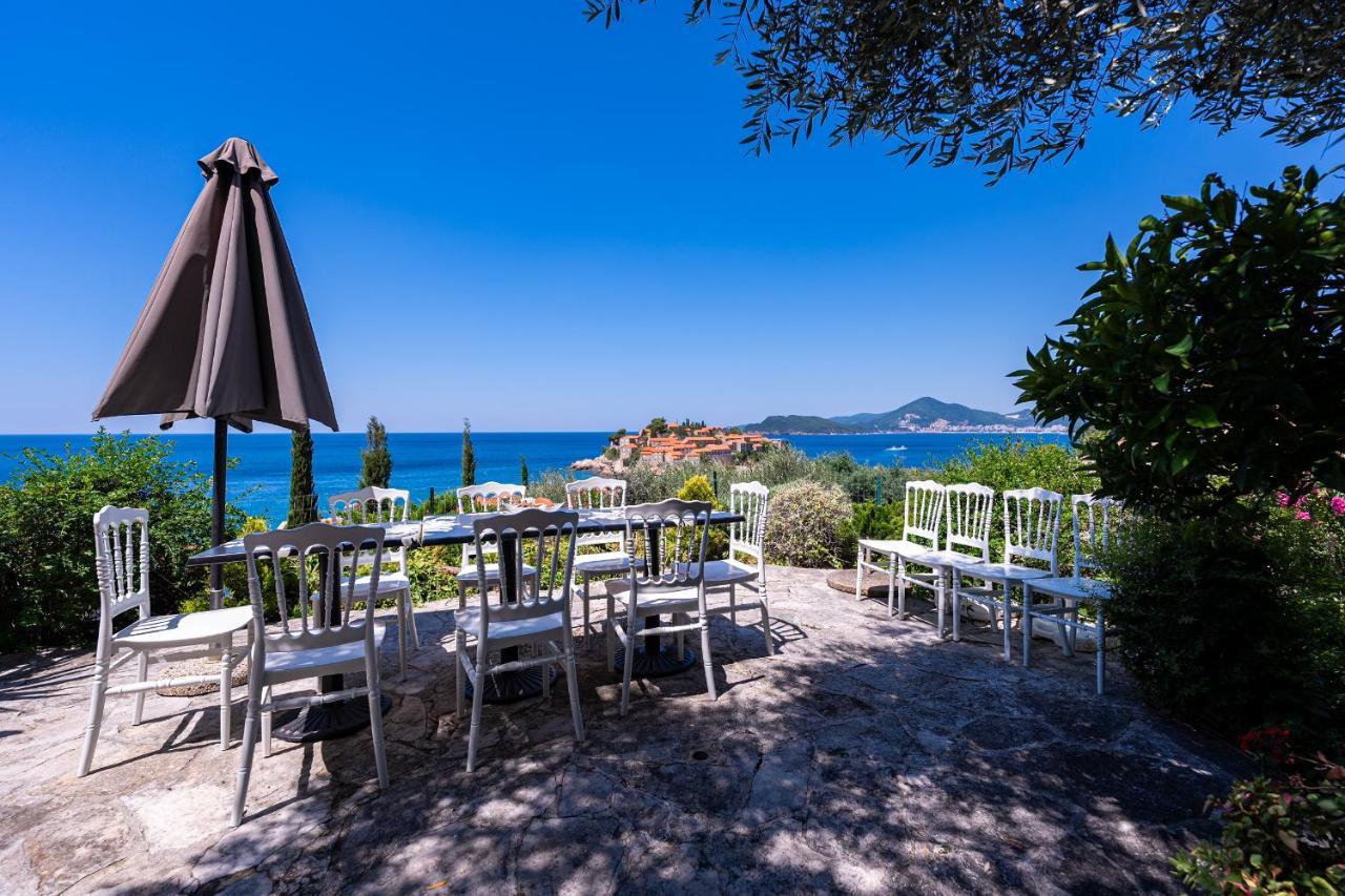 Sun Rose Apartments Sveti Stefan Eksteriør bilde