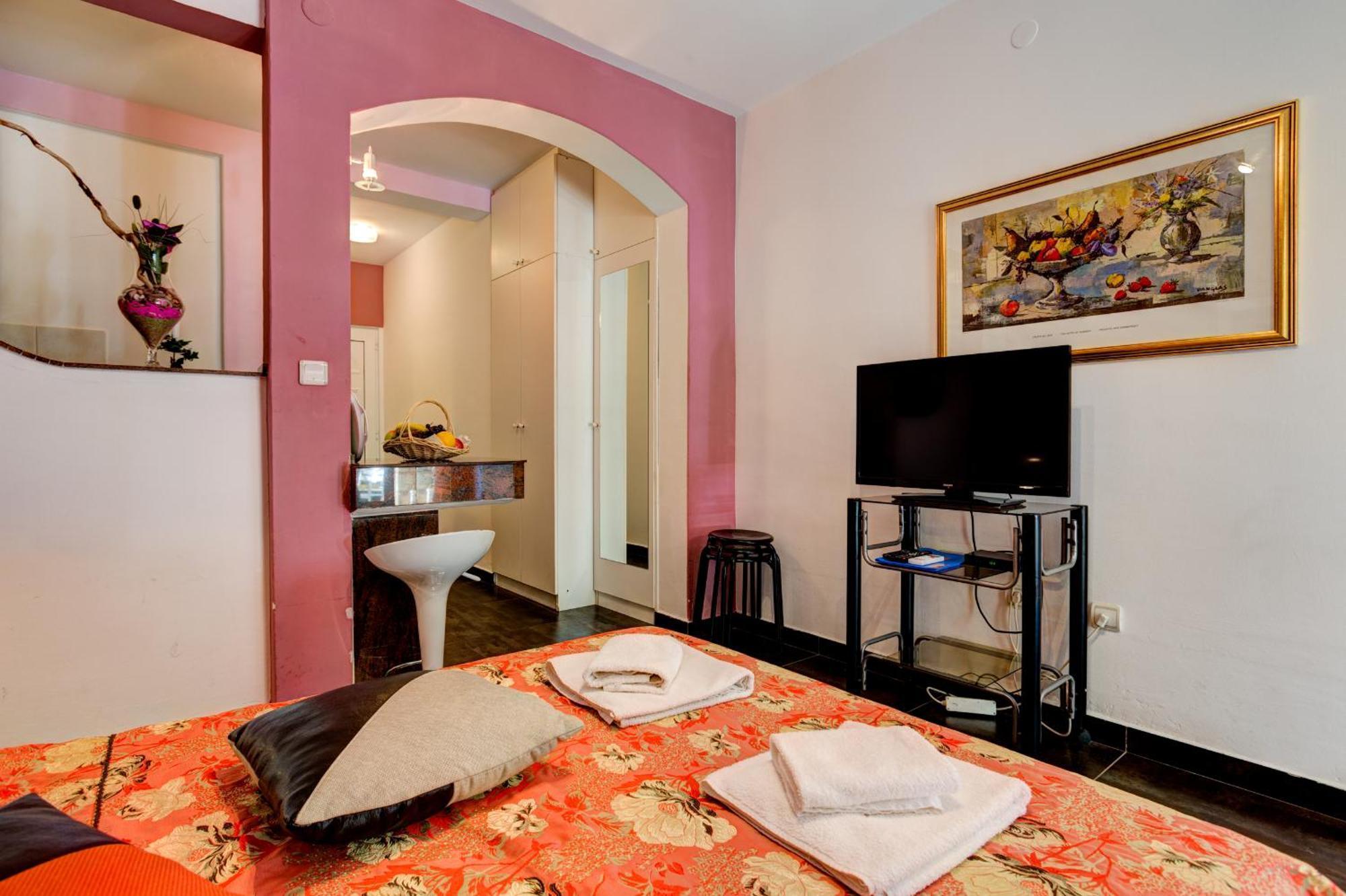 Sun Rose Apartments Sveti Stefan Rom bilde